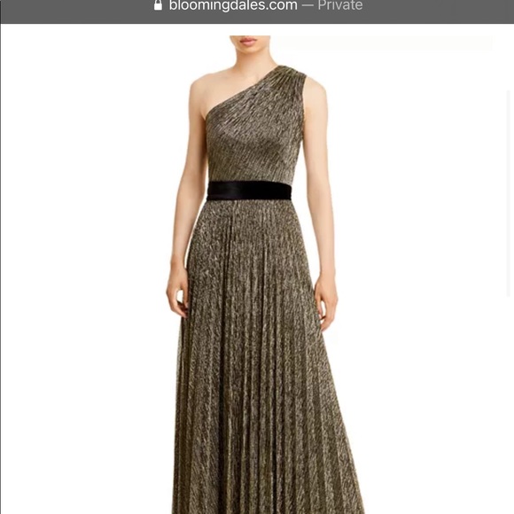 Black/Metallic Aqua dress from Bloomingdales